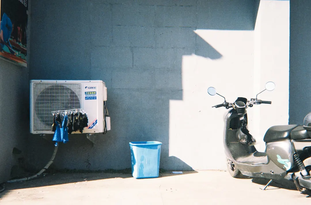 AC tune-up service on residential outdoor unit in San Francisco