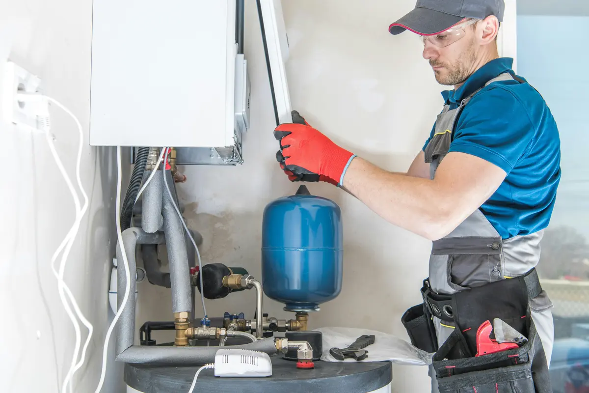 Boiler service in a San Francisco residential home