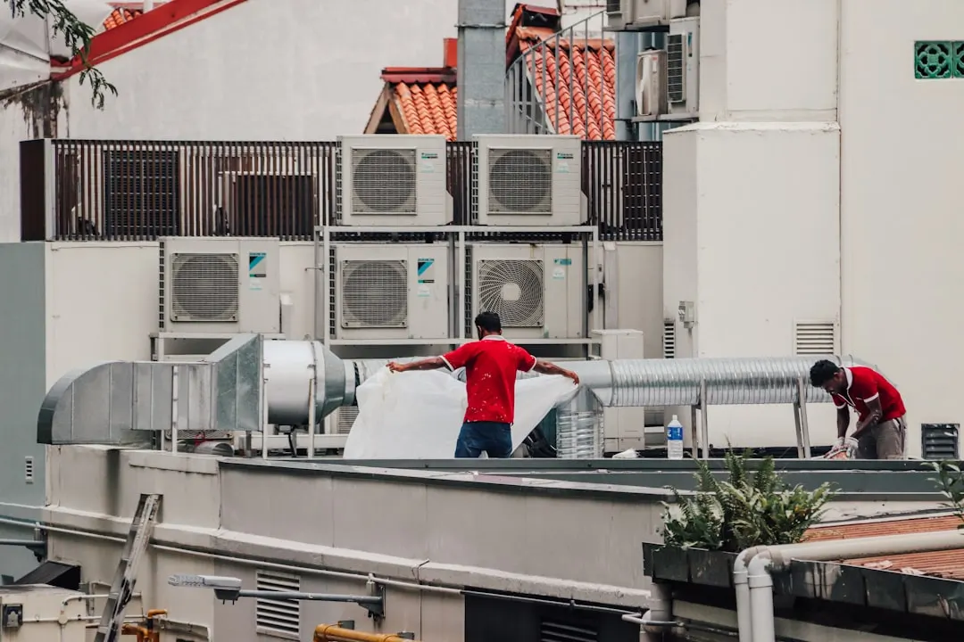 Commercial HVAC work in a San Francisco property
