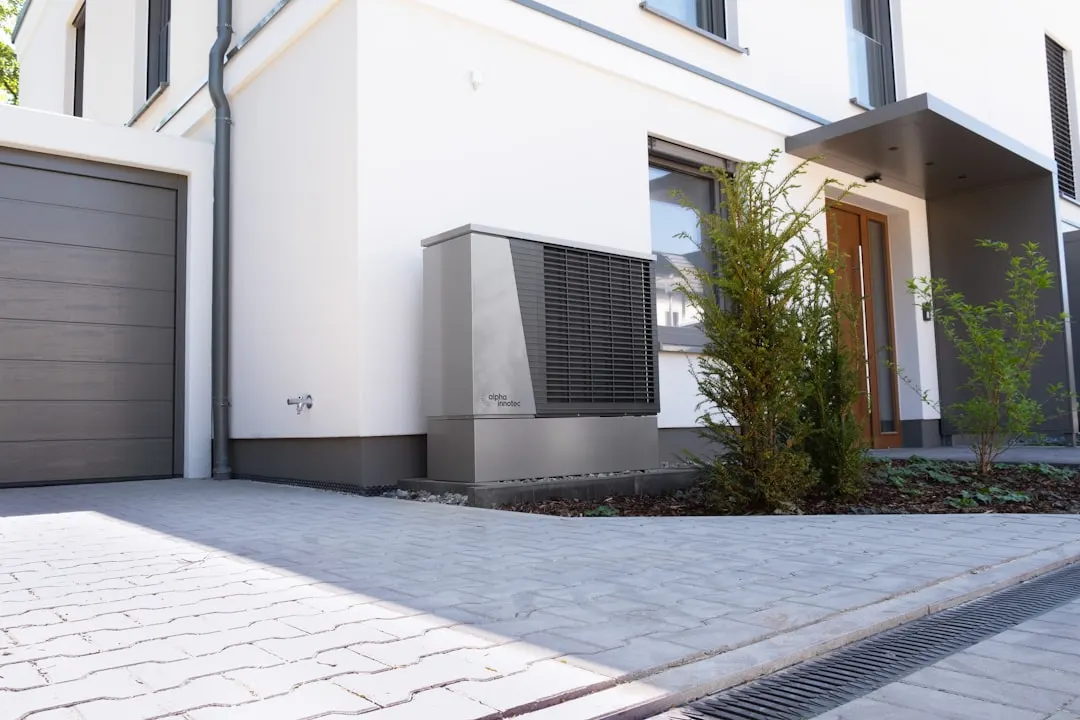 Cold-climate heat pump outdoor unit installed at a San Francisco home