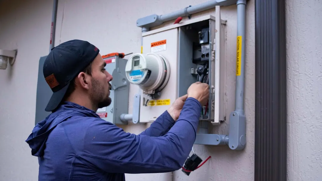 HVAC technician on a maintenance plan visit in San Francisco