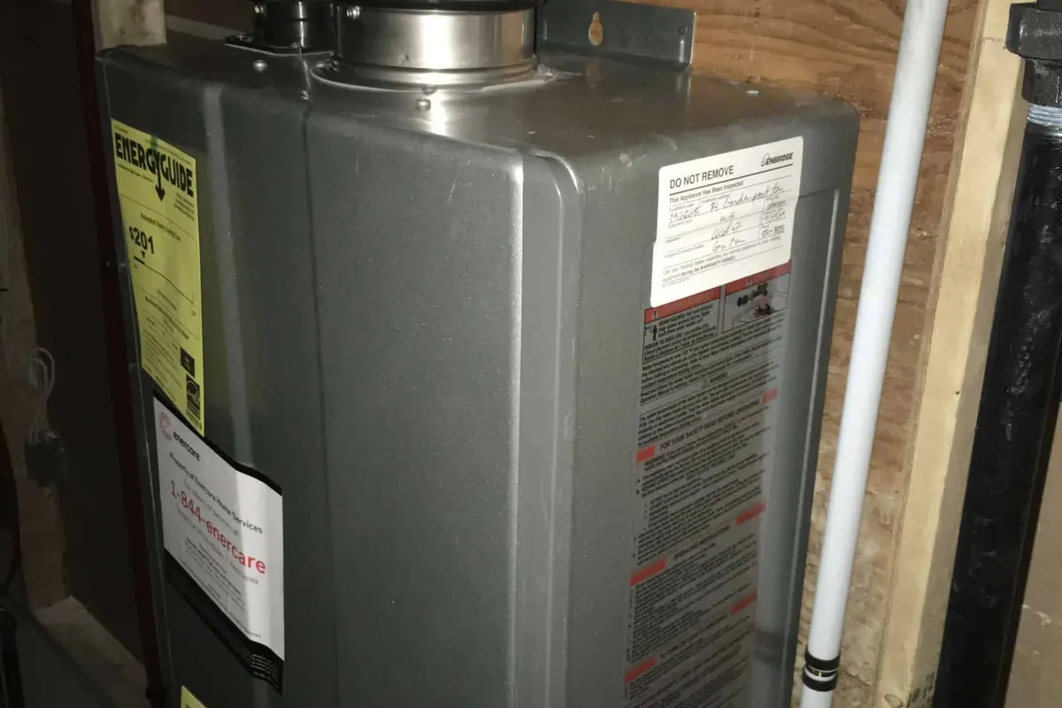 Tankless water heater serving a San Francisco residential home
